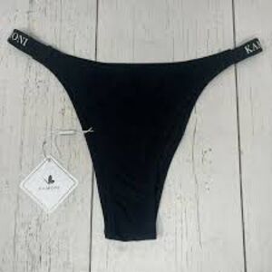 Kamoni Black Bikini Bottom, Size M